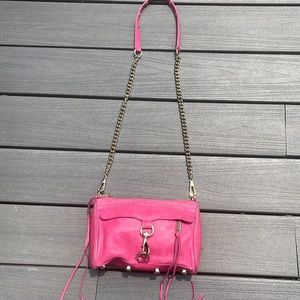 Rebecca Minkoff Mini M.A.C. hot pink crossbody bag